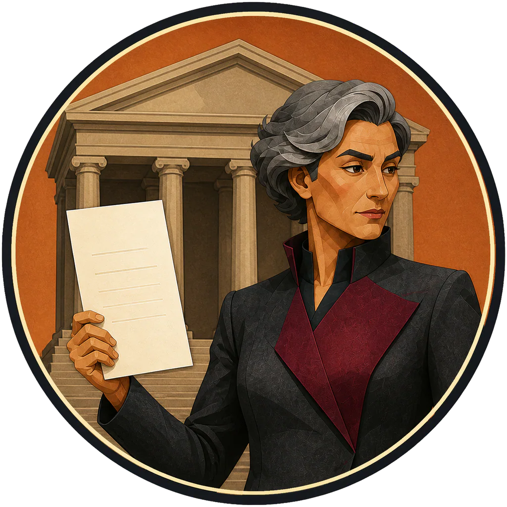 Lawyer Tycoon lawyer managing a criminal case